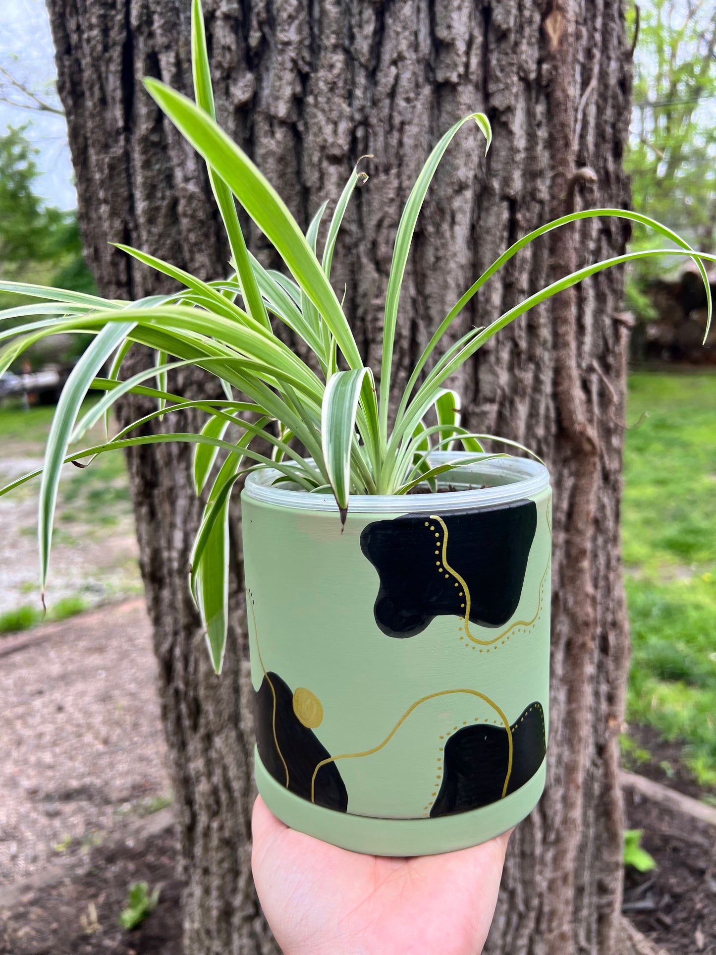 Boho Painted Terra Cotta Pot